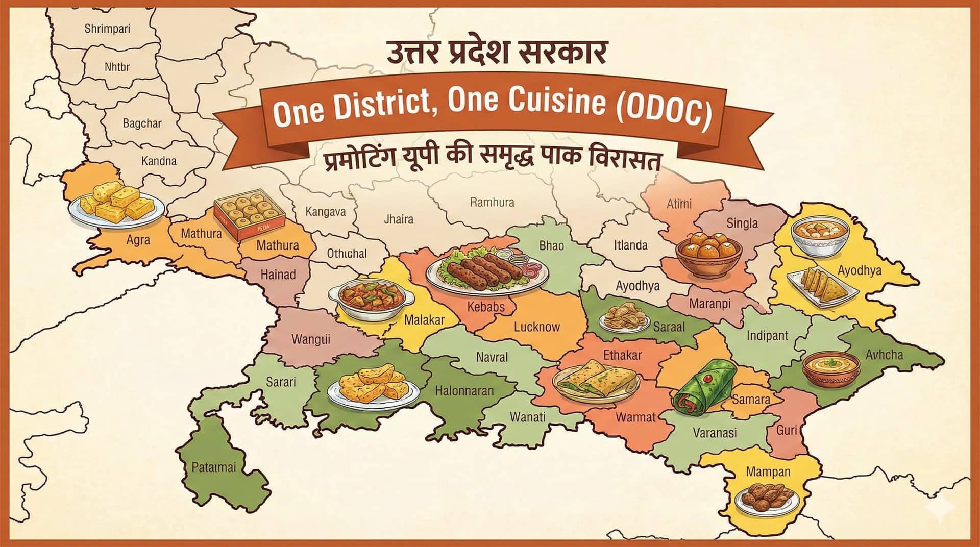 UP: ‘One District, One Cuisine’ योजना लॉन्च, स्वाद को नई पहचान