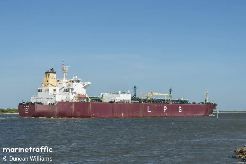 LPG ships arriving India Mundra port | Image Source Marine Traffic Duncan Williams