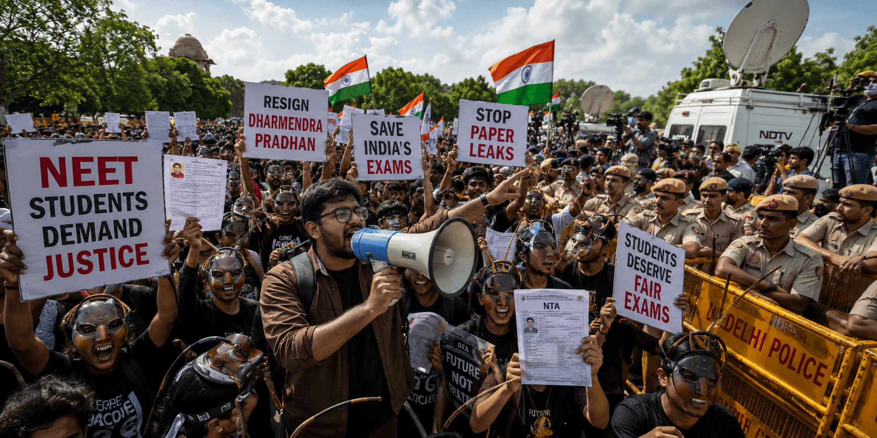 NEET Paper Leak Protest