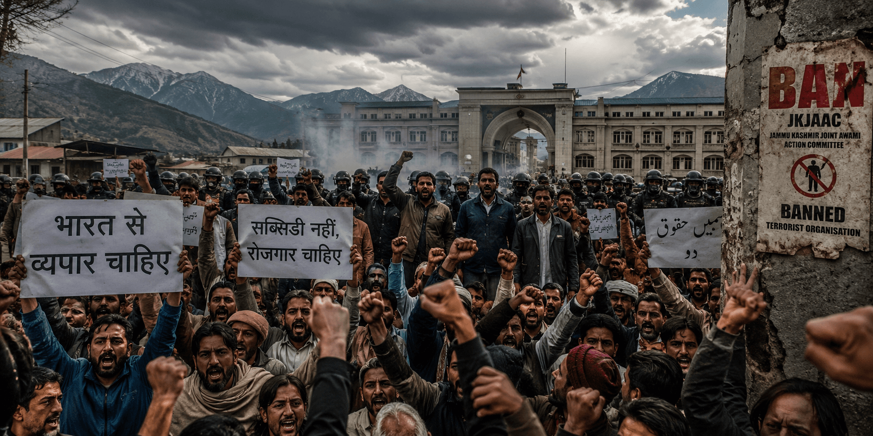 PoK unrest JKJAAC banned