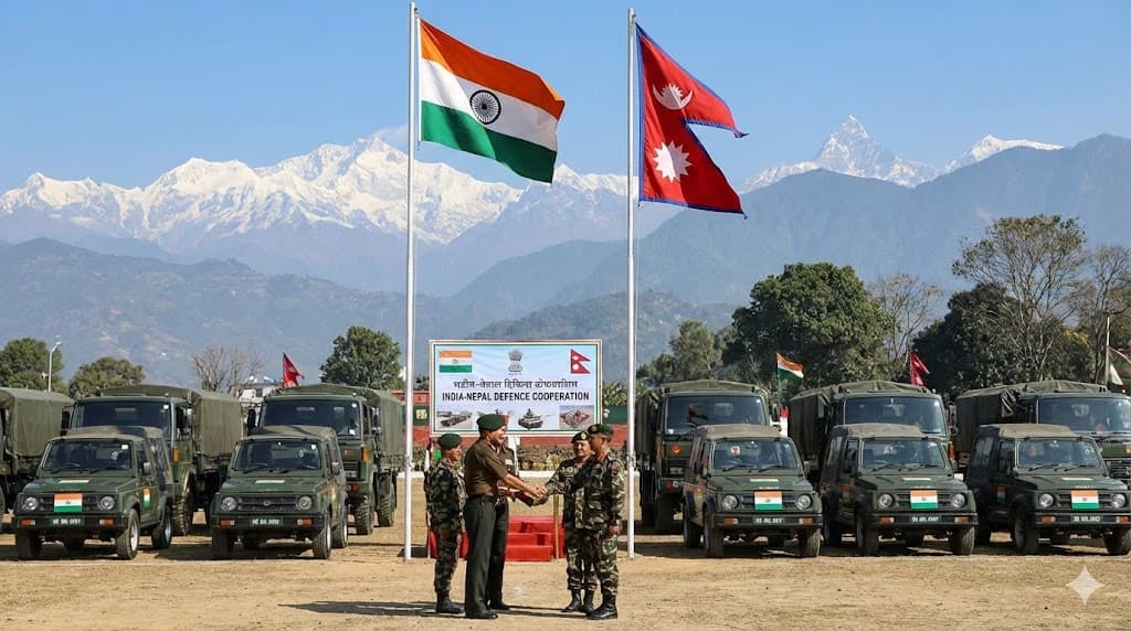 Indian Army Gifts Vehicles to Nepal