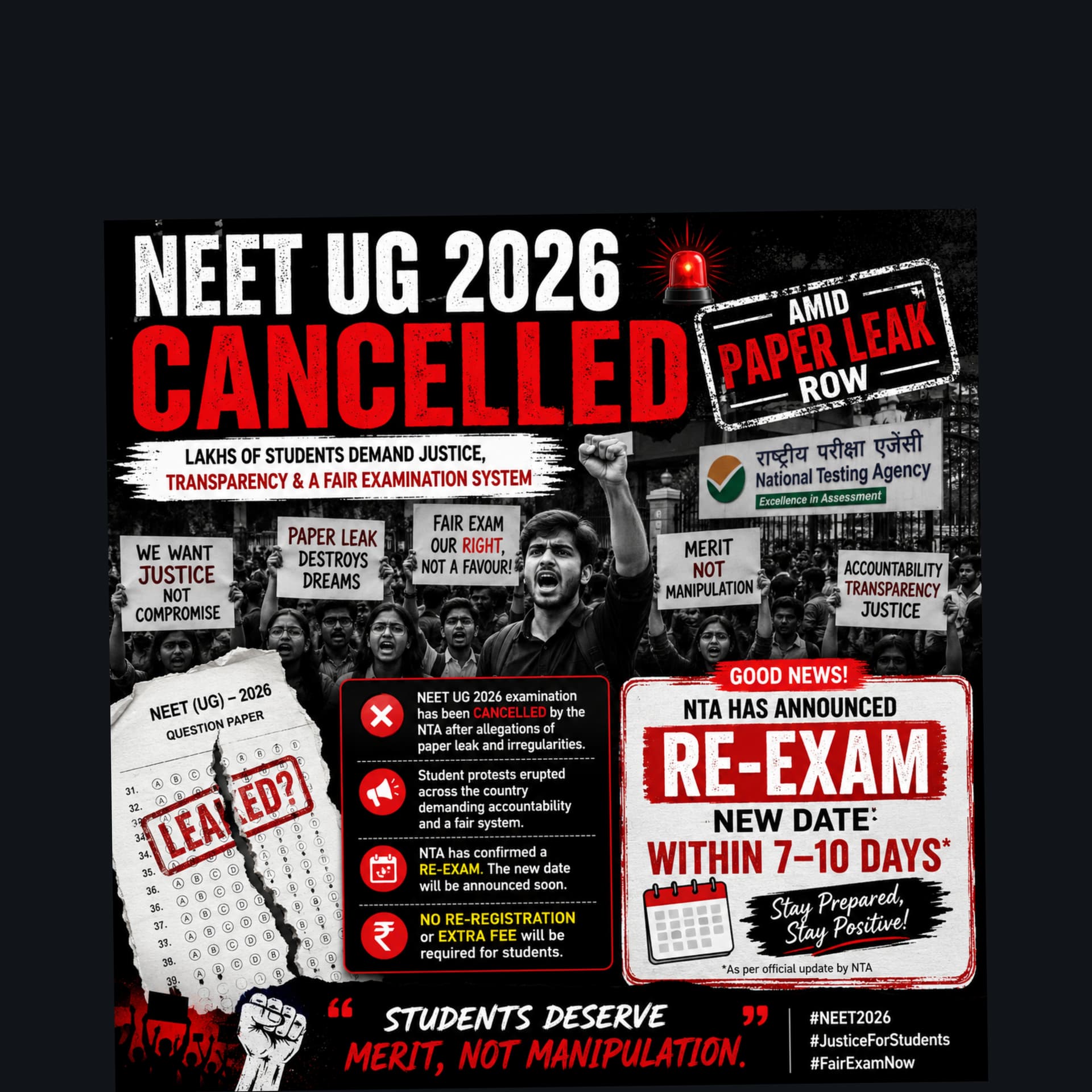 NEET paper leak news
