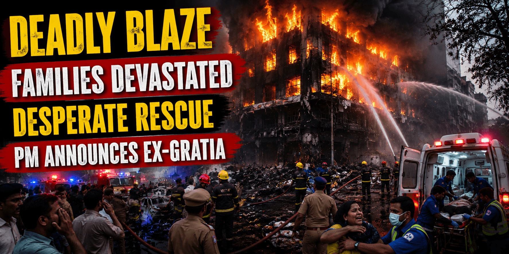 Lucknow Aliganj fire accident