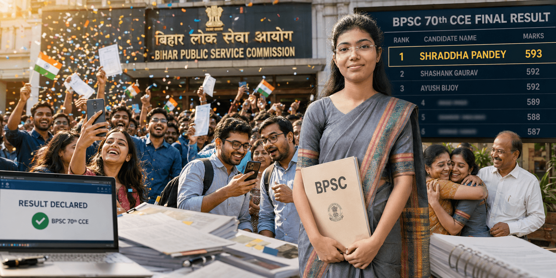 BPSC 70th CCE results