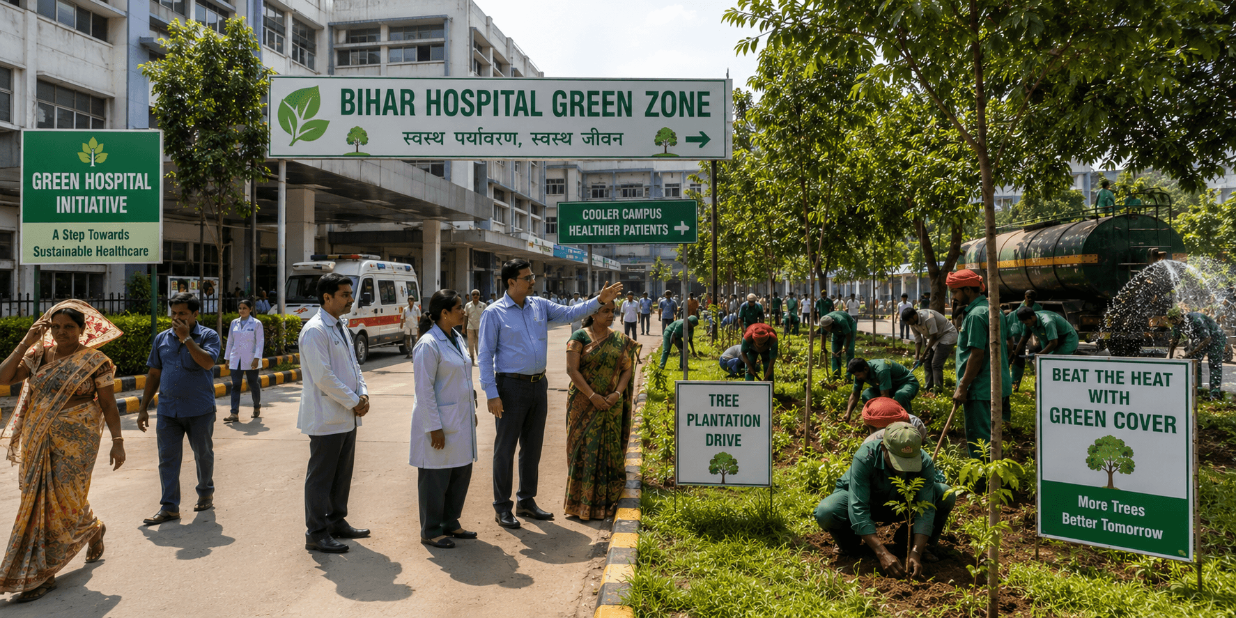 Bihar hospital green zones