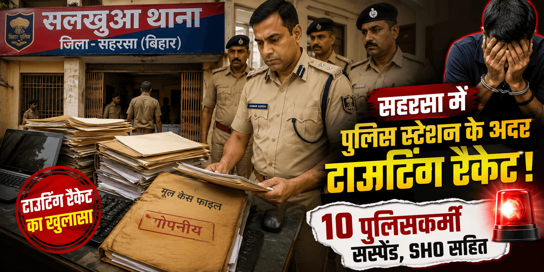 संपादकीय: सहरसा पुलिस महकमे में हड़कंप: डीआईजी की छापेमारी के बाद 10 पुलिसकर्मी निलंबित