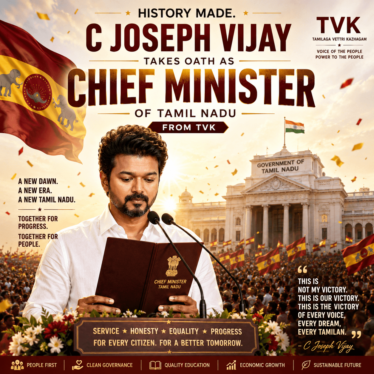 Joseph Vijay Trichy East Resignation