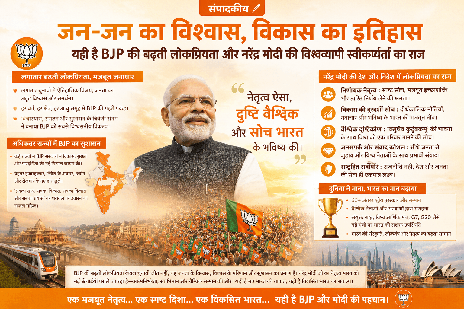 PM Modi global popularity