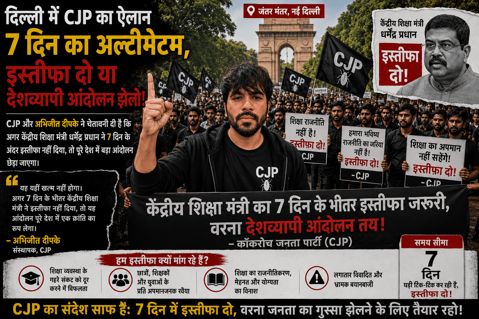 Jantar Mantar Delhi protest